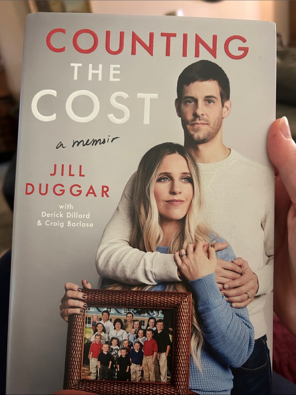 Counting the Cost by Jill Duggar - Hardcover Memoir (Gray & Blue)